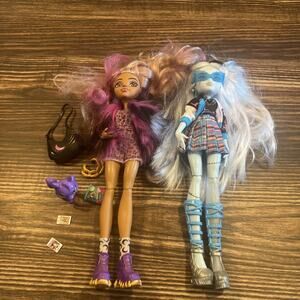 MONSTER HIGH Crescent Clawdeen Wolf Doll W/ Accessories And Frankie Stein T-200